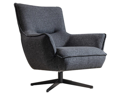 Sedia girevole Forrest grigio scuro