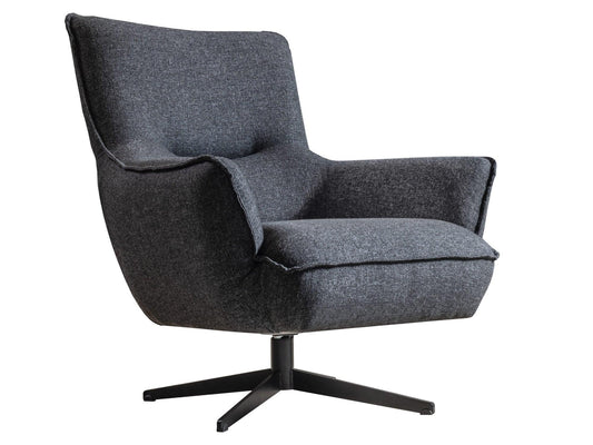 Sedia girevole Forrest grigio scuro