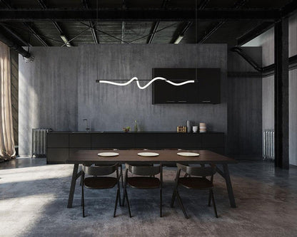 Lampadario arricciato