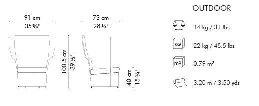 POLTRONA CALYX EASY SCHIENALE ALTO