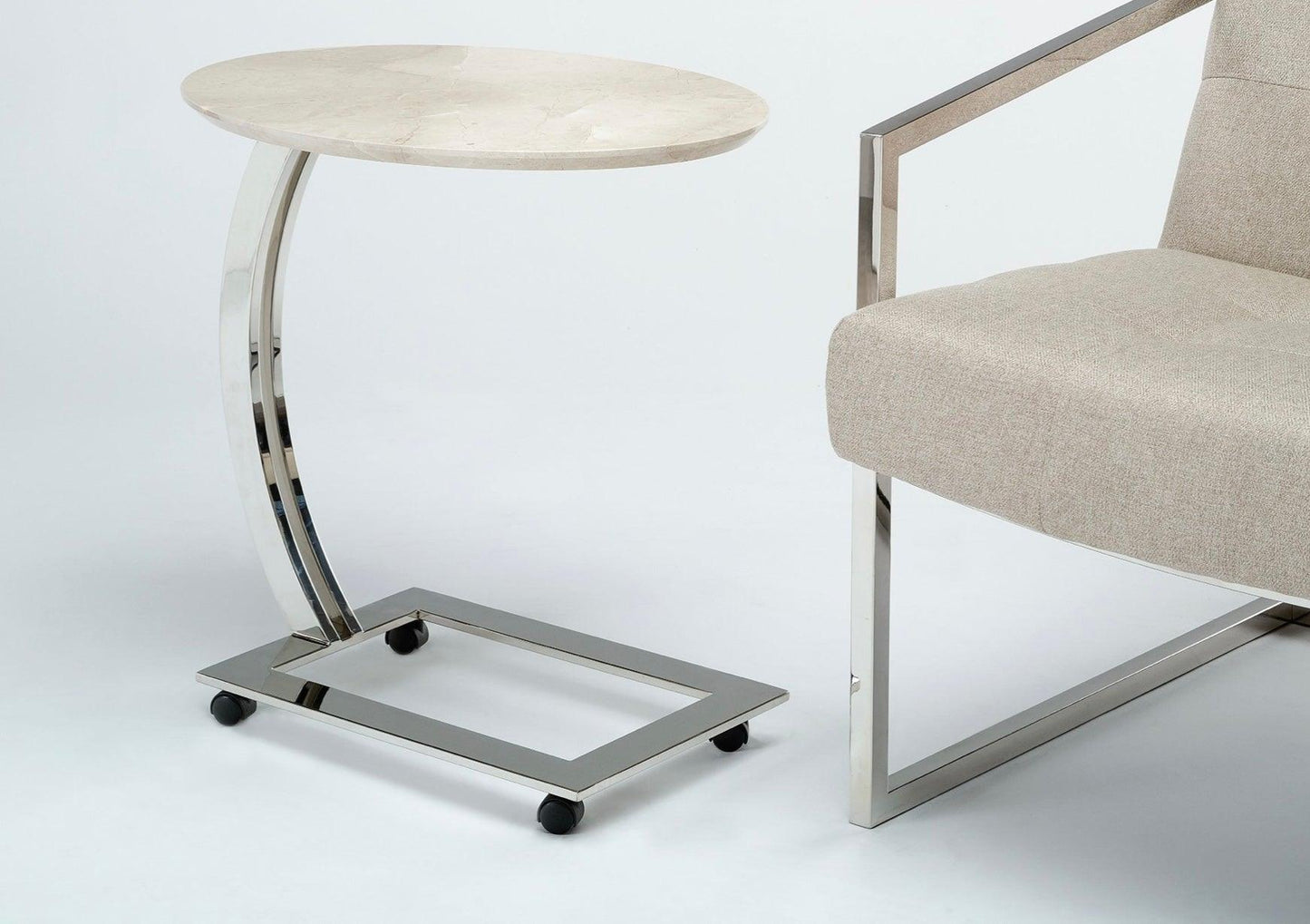 Tavolo in marmo italiano con accenti Swam
