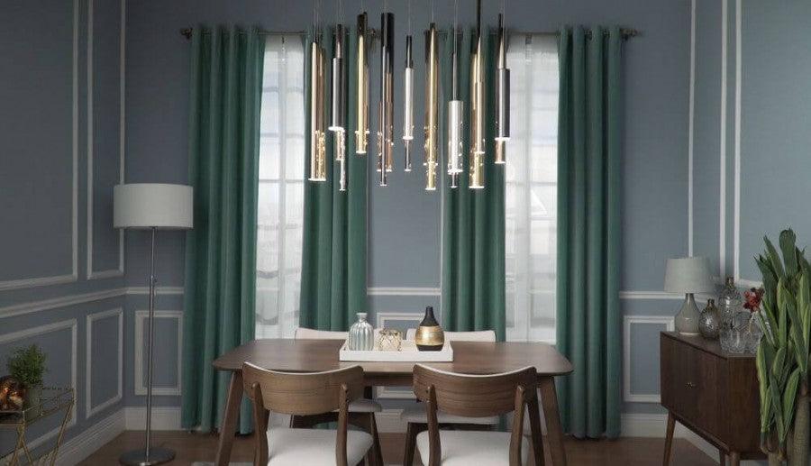 Lampada da soffitto a sospensione lineare multipla a LED da 36 pollici