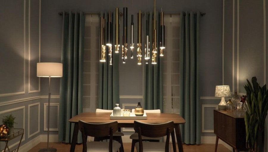 Lampada da soffitto a sospensione lineare multipla a LED da 36 pollici