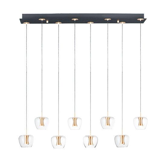Lampada a sospensione a LED Newton 8 luci 39 Wide