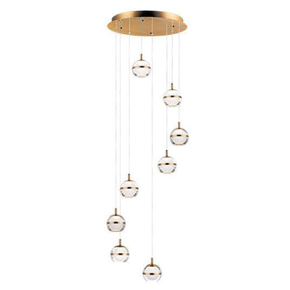 LAMPADA A SOSPENSIONE A LED A 8 LUCI SWAN