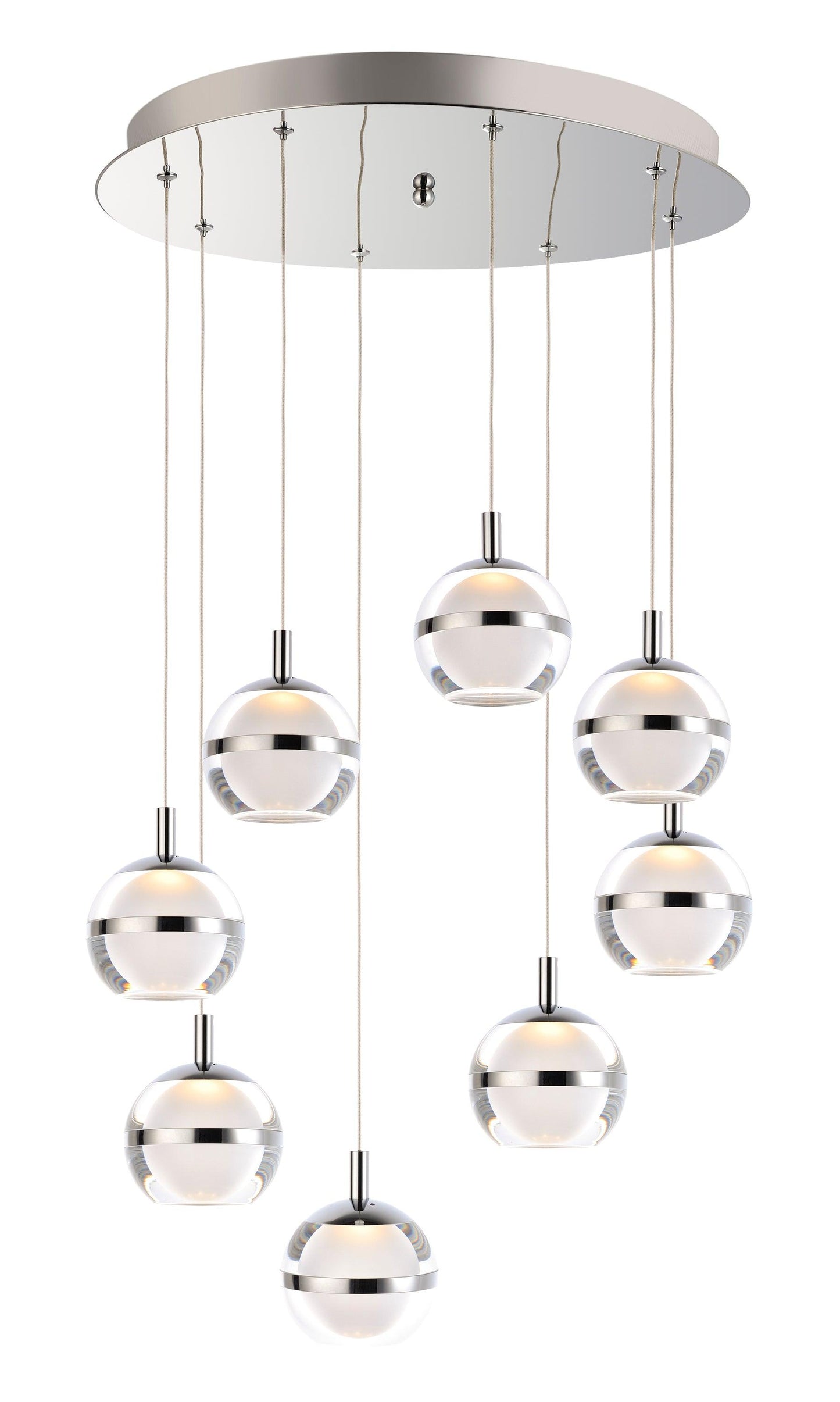 LAMPADA A SOSPENSIONE A LED A 8 LUCI SWAN