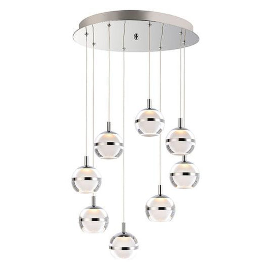 LAMPADA A SOSPENSIONE A LED A 8 LUCI SWAN