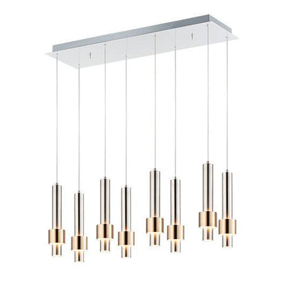 LAMPADA A SOSPENSIONE A LED RIVER A 8 LUCI