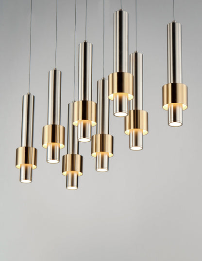 LAMPADA A SOSPENSIONE A LED RIVER A 8 LUCI