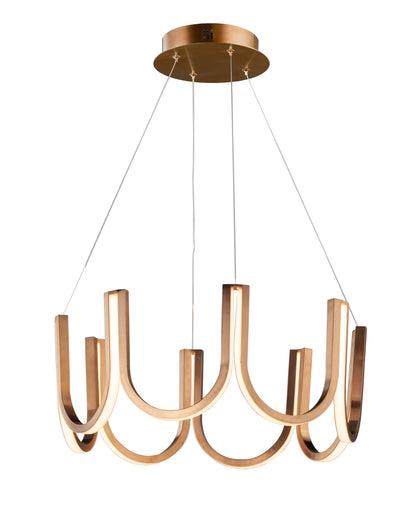 Lampadario a U