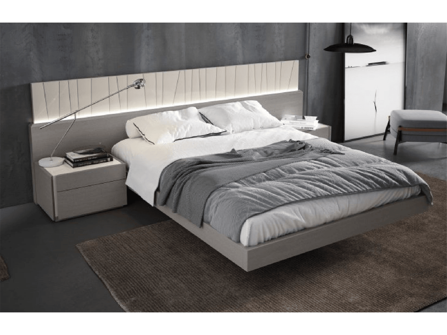 Collezione camera da letto Porto - Grigio