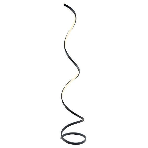 Lampada da terra moderna a LED a spirale