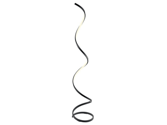 Lampada da terra moderna a LED a spirale - Nero