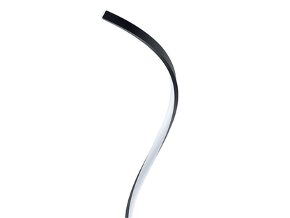 Lampada da terra moderna a LED a spirale - Nero