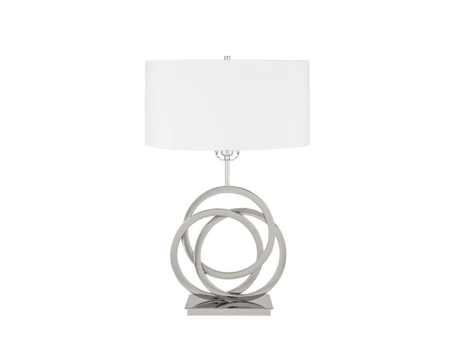 Lampada da tavolo Lana con porta USB cromata