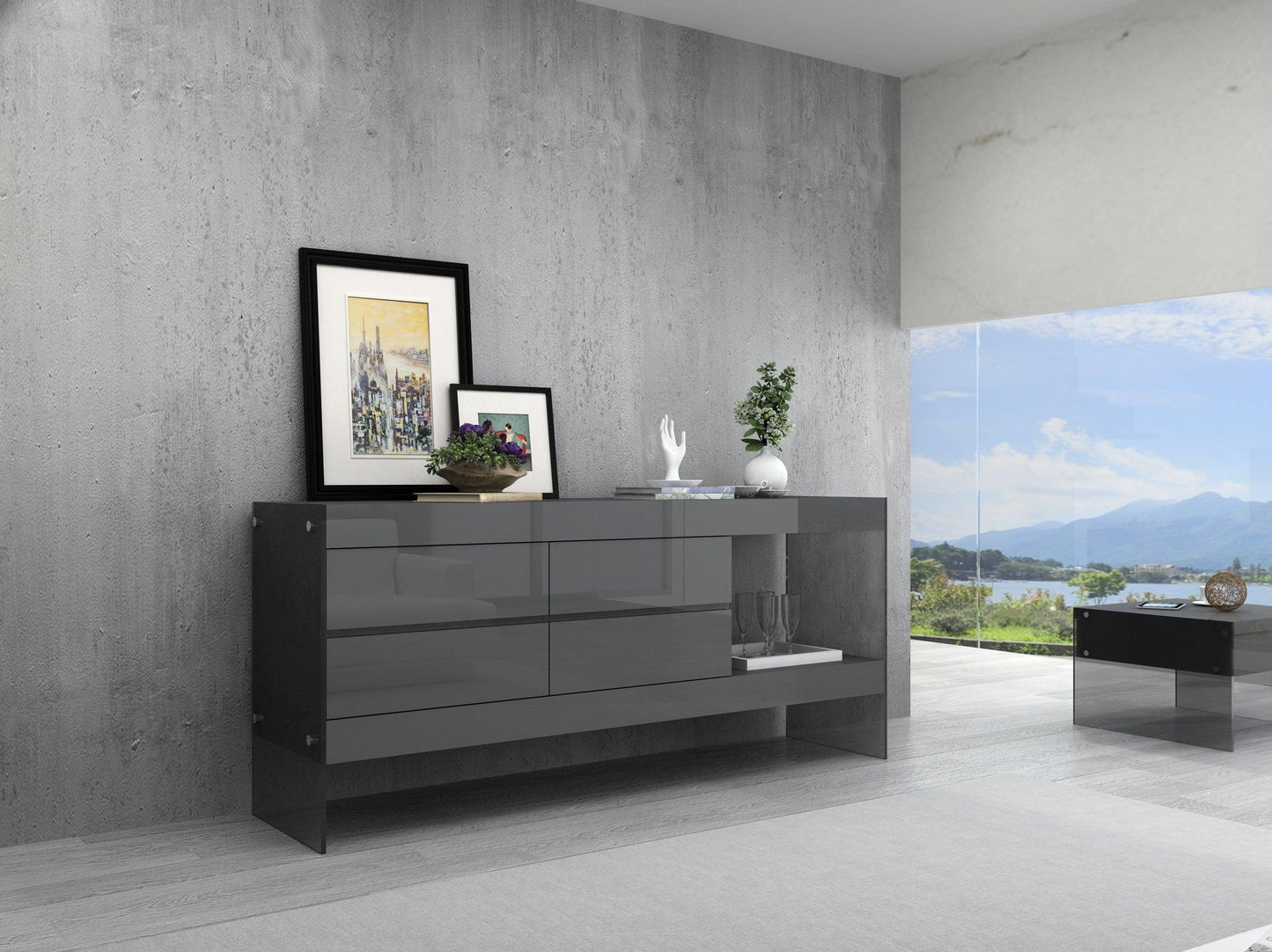 Buffet moderno galleggiante - 72,5 W