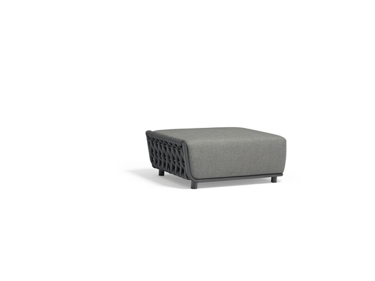 Pouf Ayla in grigio scuro