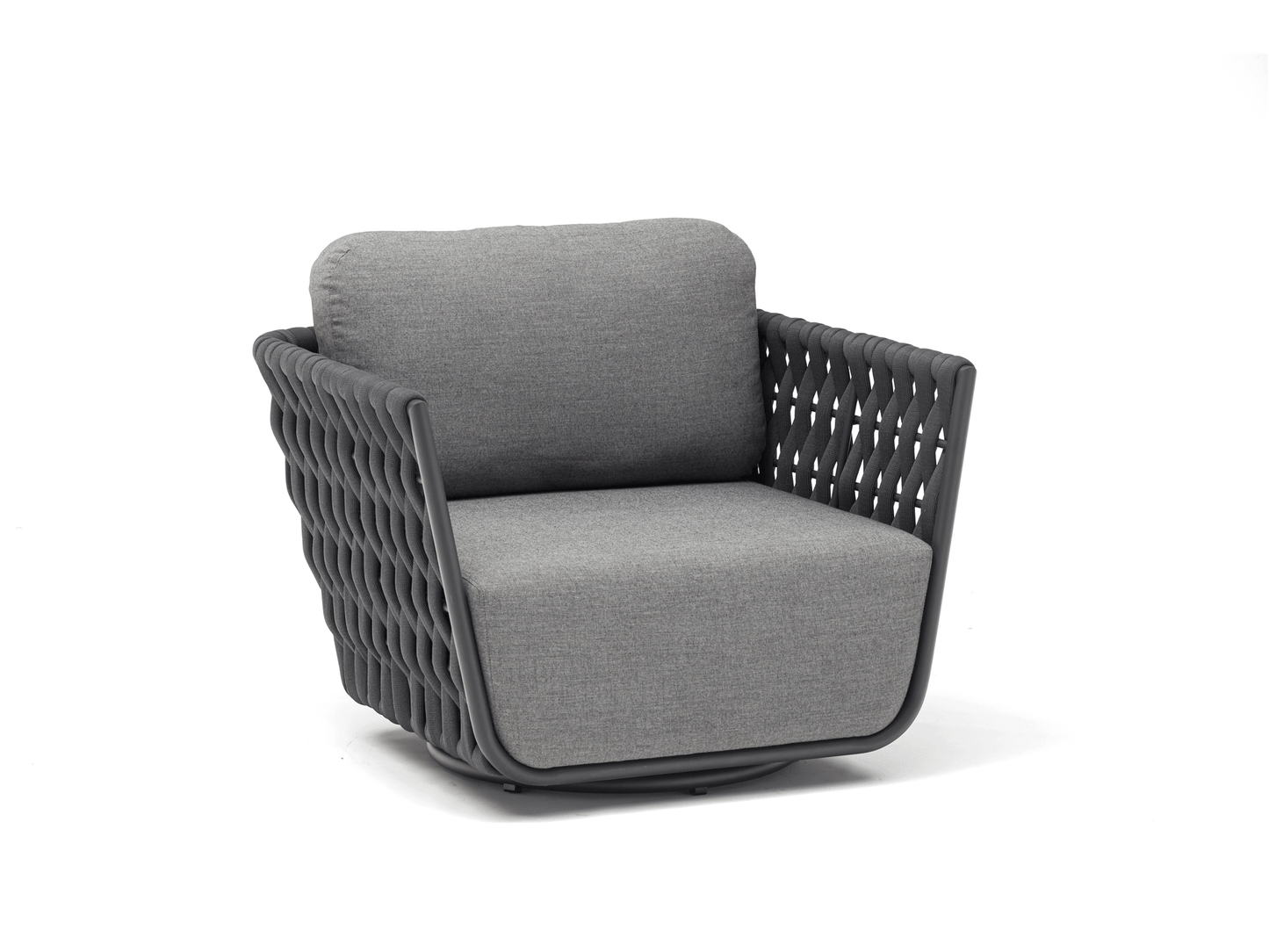 Sedia girevole Ayla in grigio scuro