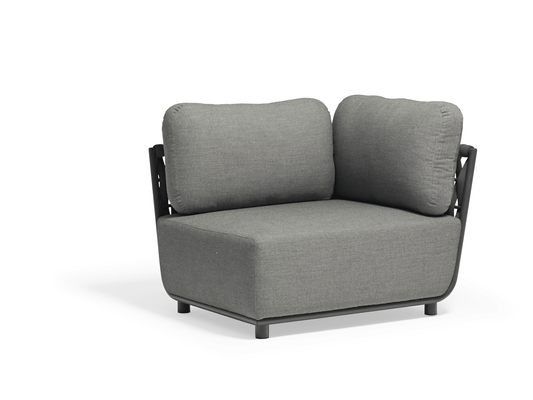 Sedia da esterno Ayla in grigio scuro