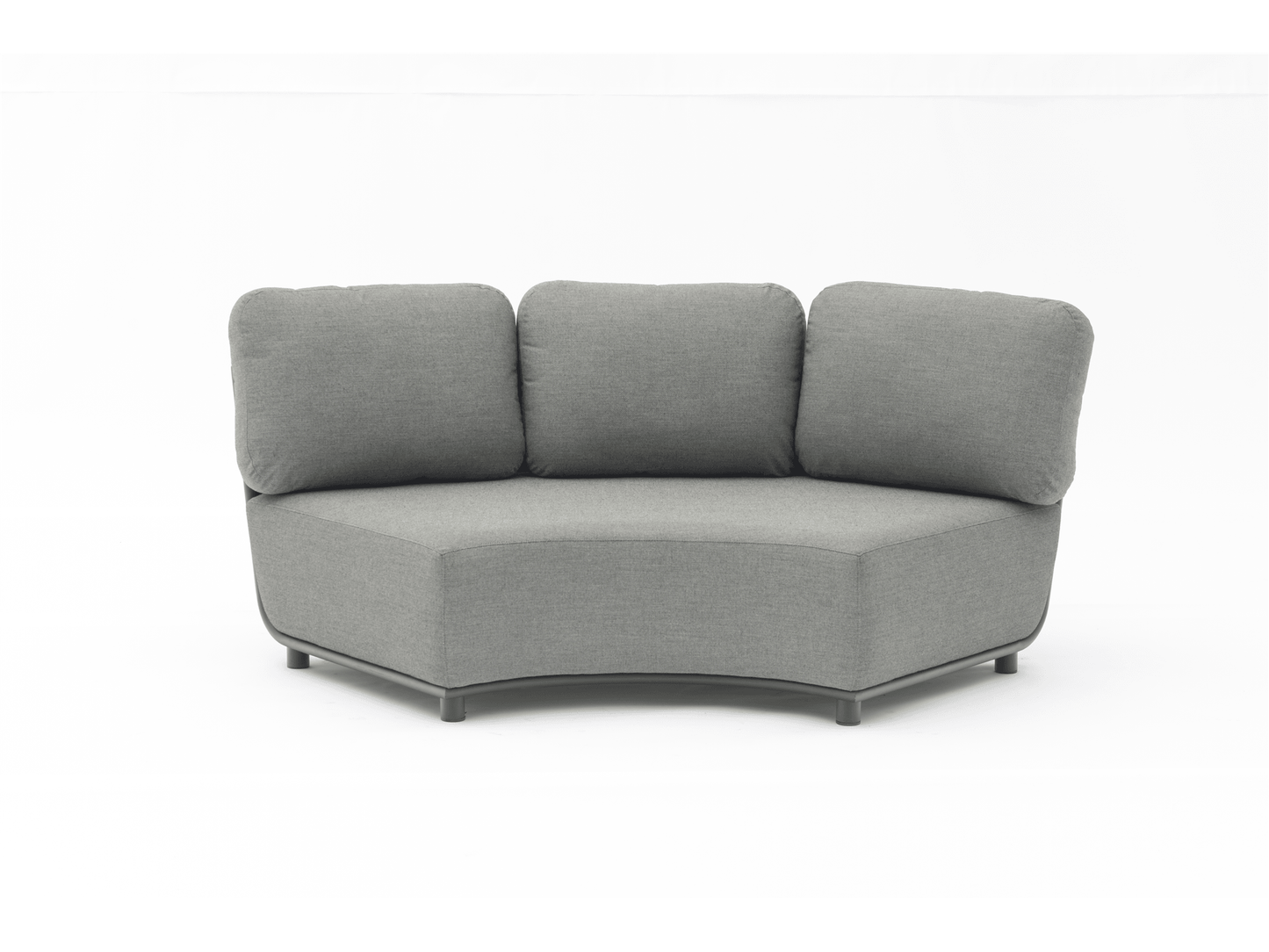 Divano angolare Ayla in grigio scuro