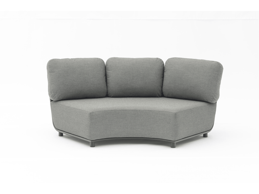 Divano angolare Ayla in grigio scuro