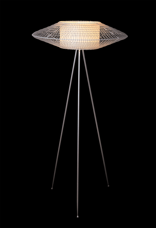 LAMPADA A TREPPIEDE CON DISCO HALO