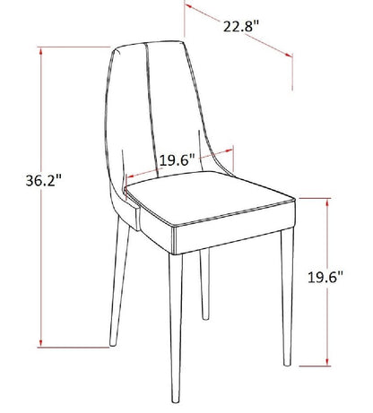 Sedia da pranzo Bosa (set di 2)