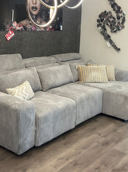 MODELLO DA PAVIMENTO - DIVANO COMPONIBILE IN TESSUTO MERIDA 113W x 71 1/2D