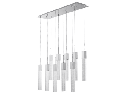Lampadario rettangolare in cristallo Kay - Lampada a sospensione XL 15