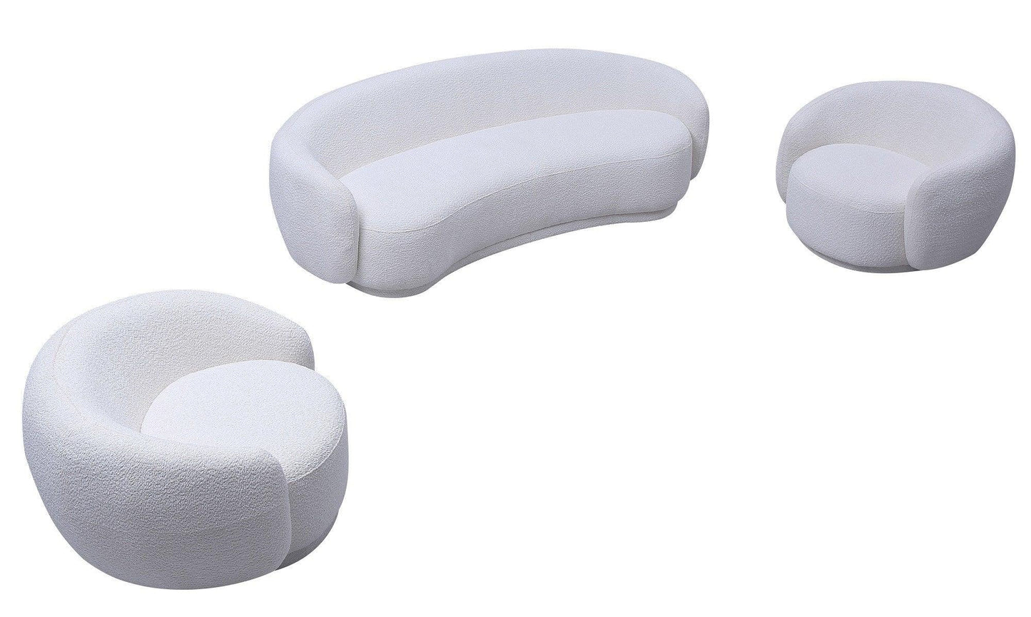 Poltrona Louise in bianco sporco