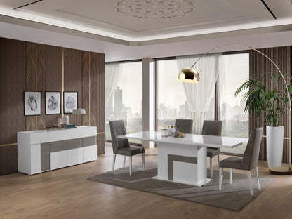 Tavolo da pranzo Luxi con 4 sedie