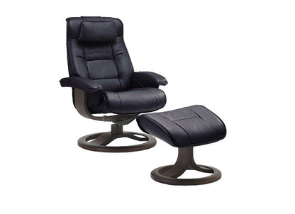 Poltrona reclinabile in pelle Mustang R