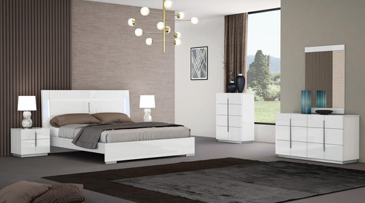 Collezione letto Tulla Bianco Lucido