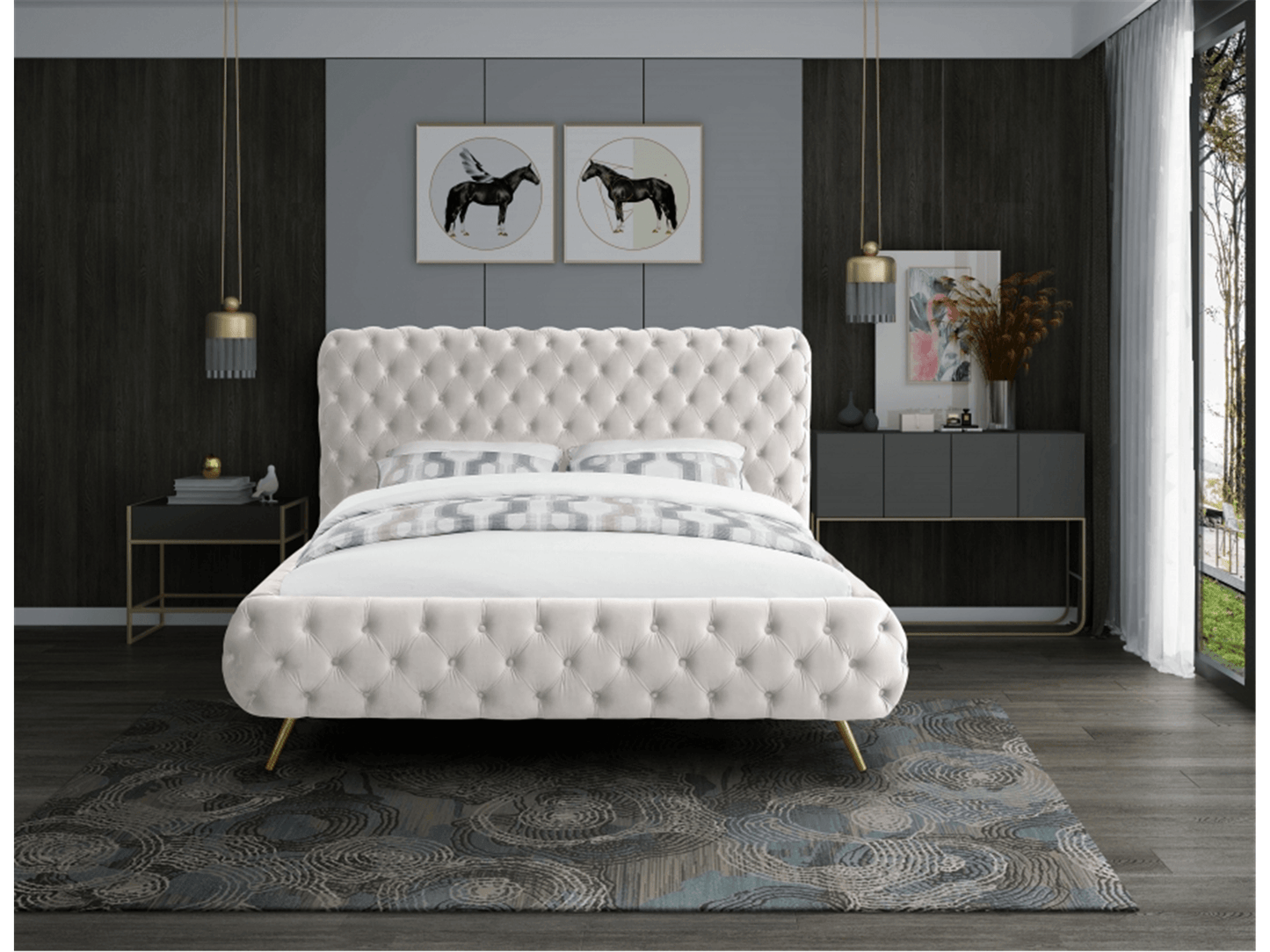 Letto king size Delani