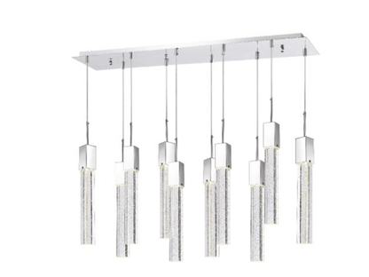 Lampadario rettangolare in cristallo Kay - Lampada a sospensione XL 15