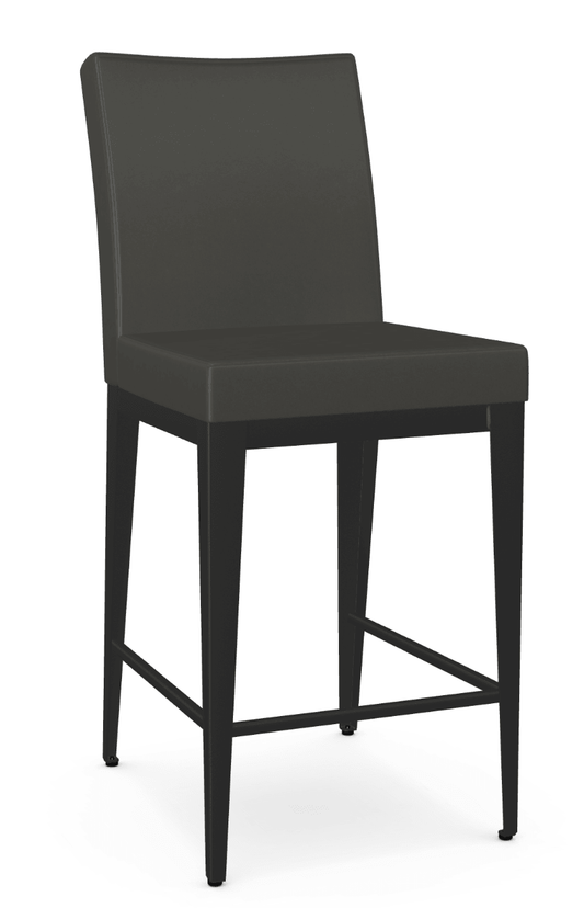 Sgabello da bancone Pablo (metallo nero + cemento EL)