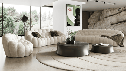 Set di divani in tessuto Luzmina 3 pezzi