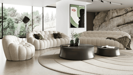 Set di divani in tessuto Luzmina 3 pezzi
