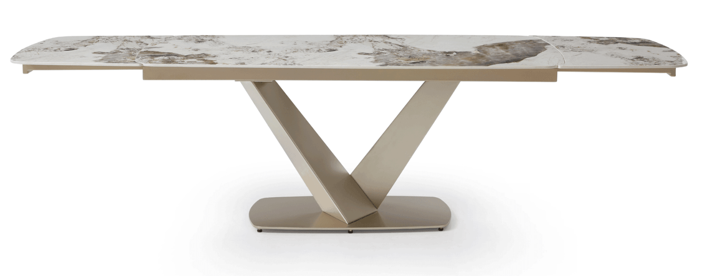 Tavolo da pranzo in ceramica Niah da 110 pollici