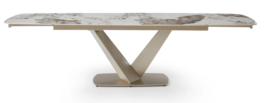 Tavolo da pranzo in ceramica Niah da 110 pollici