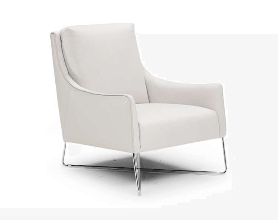Sedia Romina in velluto grigio chiaro