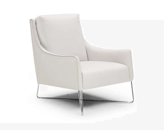 Sedia Romina in velluto grigio chiaro