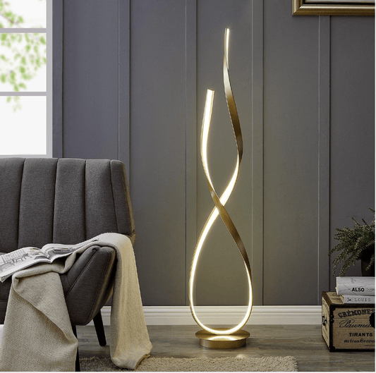 Lampada da terra a LED Lexi - ORO