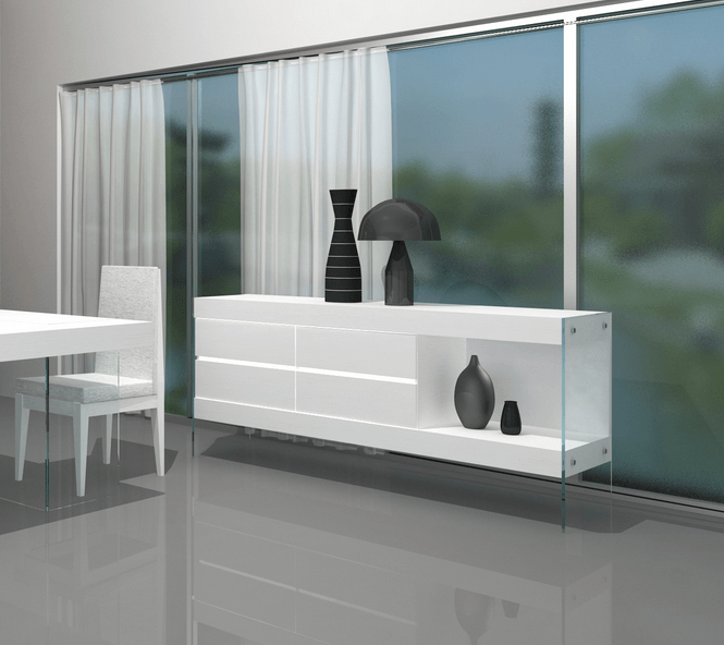 Buffet moderno galleggiante - 72,5 W