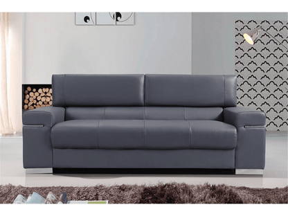 Divano in pelle Downtown grigio