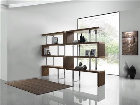 Librerie impiallacciate in noce Rebeca