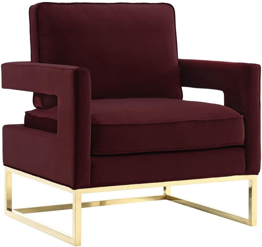 Sedia Annabelle in velluto marrone