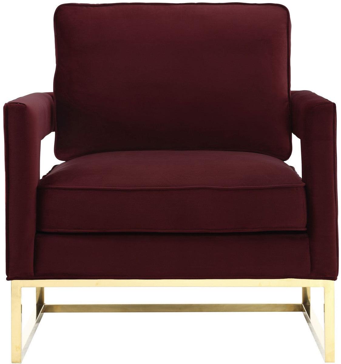 Sedia Annabelle in velluto marrone