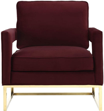 Sedia Annabelle in velluto marrone