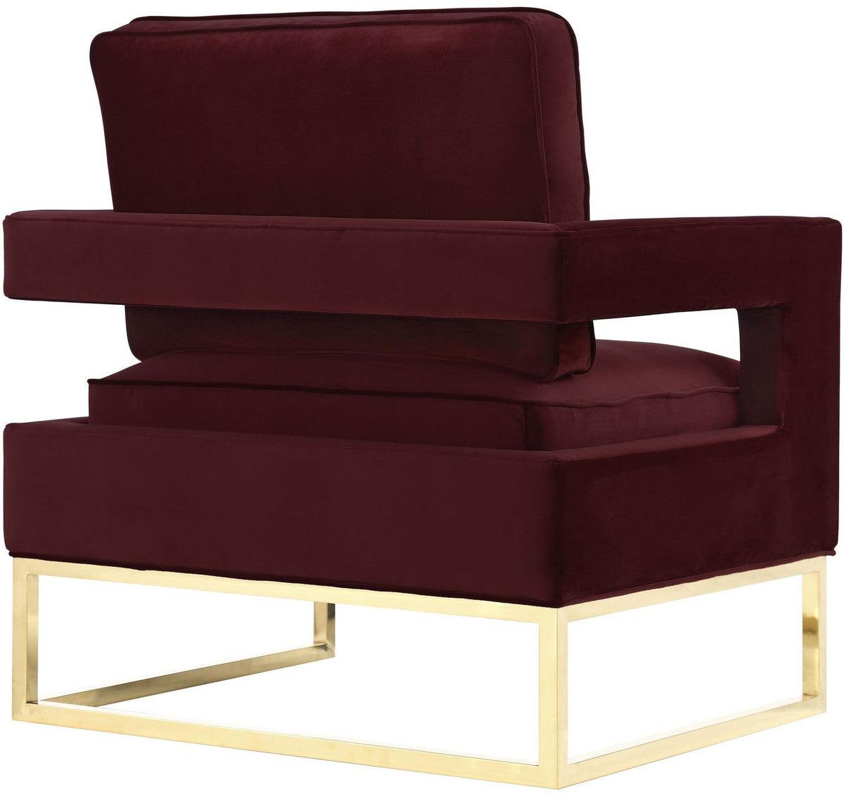 Sedia Annabelle in velluto marrone